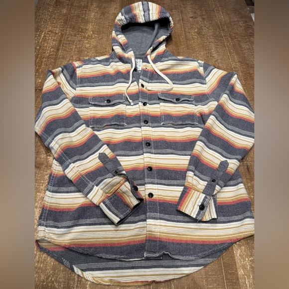 Billabong Baja Flannel Hoodie - Picture 1 of 9